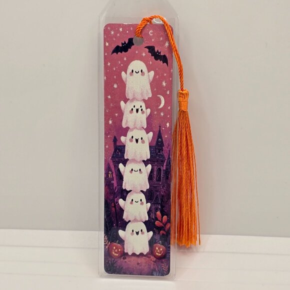 3 Ghost Halloween Themed Bookmarks - Picture 3 of 3